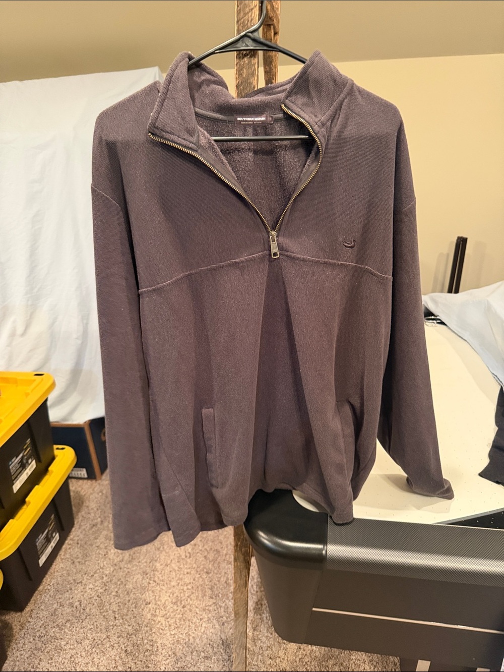 Southern Marsh Men's Half-Zip Pullover - Charcoal